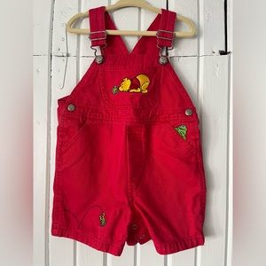 Vintage Toddler Pooh overalls